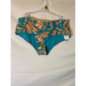 NWT TIME AND TRU Women’s PLUS SIZE 1X BIKINI SWIMSUIT BOTTOMS‎ flattering boho